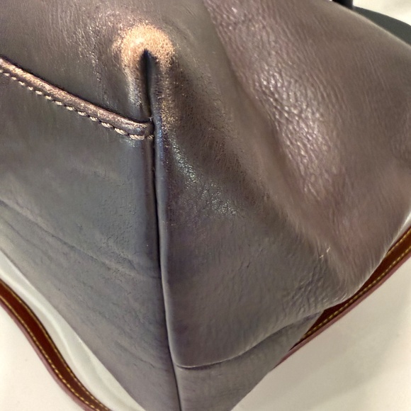 Dooney & Bourke Florentine Domed Satchel Chestnut - Picture 9 of 14